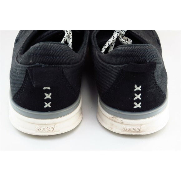 Reef Women‎ Sz 6 M Black Lace Up Running Fabric Shoe - Picture 5 of 8